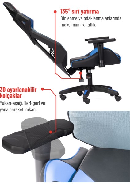 Drift Strix Fileli Oyuncu Koltuğu – Ergonomik, Ayarlanabilir, Rahat ve Dayanıklı, 3D Kolçak fırsatları