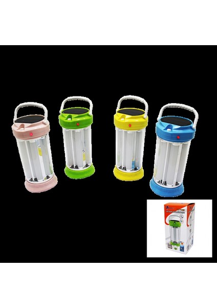 40W x 6 Tüp Solar Şarjlı - Fişli LED Işıldak Fener 240W (5324)