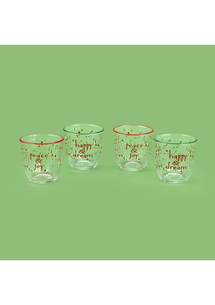 Clara 4'lü Su Bardağı Seti - Renkli - 290 ml