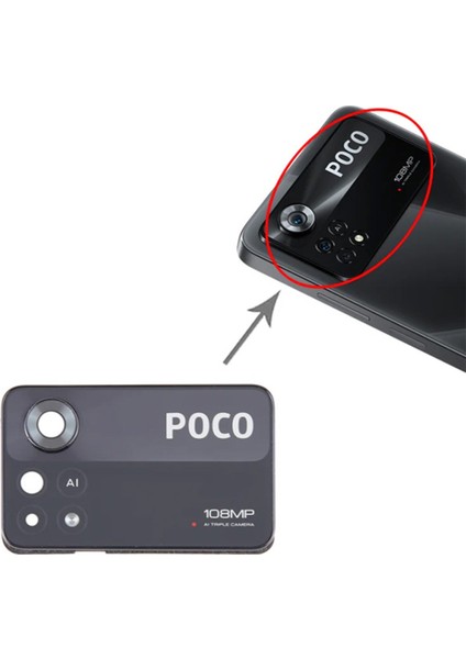 Xiaomi Uyumlu Poco X4 Pro 5g Kamera Lensi Camı Full 2201116PG