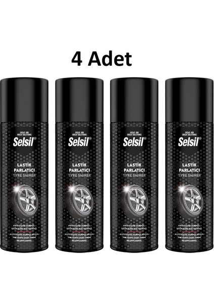 Lastik Parlatıcı 500 ml 4 Adet