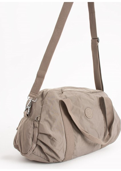 Sanmorris Büyük Boy Klinkır Kumaş Ayakkabı Koyma Cebi Bulunan Çapraz Askılı Spor ve Seyahat Çantası fırsatları