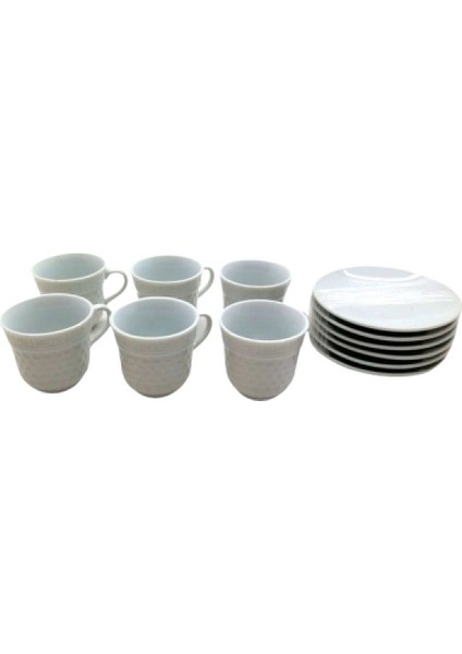 12 Parça Porselen Kahve Fincanı (5324)