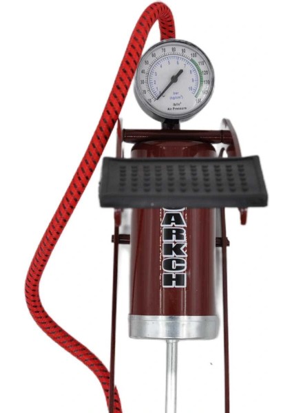 Basınç Göstergeli Ayak Pompası Araba Bisiklet Motor Lastik Pompası (5324)