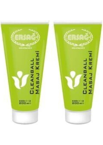 Cleanball Masaj Kremi 2 Adet 200 ml