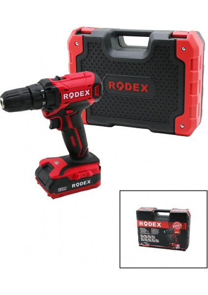 2 Kademe Hız-Vitesli Şarjlı=çift BATARYA19PCS Uçlumatkap 0-350 / 0-1350 Rpm 16.8V / 2.0A Lı-Ion RDX-3365 (5324)