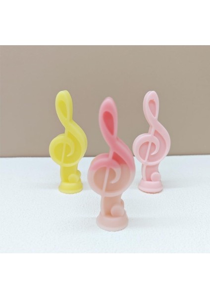 Sol Anahtarı Müzik Figür Silikon Mum Kalıbı Epoksi Reçine Taş Tozu Mum Kek Pasta Süsleme Kalıp indirimleri