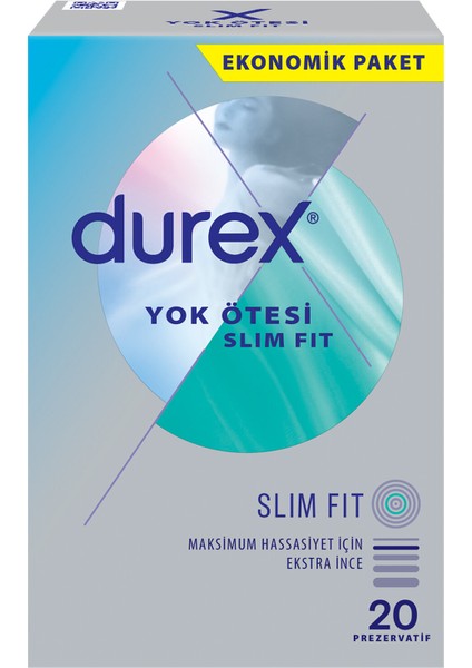 Yok Ötesi Slim Fit 20'li 3 Adet