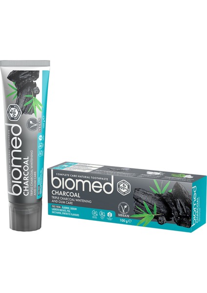 Bıomed Charcoal Diş Macunu 100 G 2 Adet
