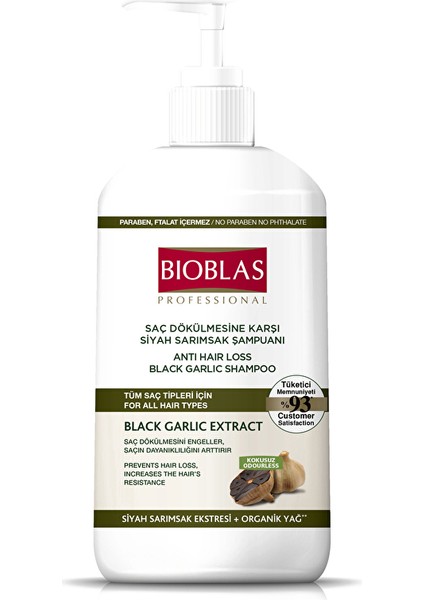 4 Adet Bioblas Şampuan 1000 ml Saç Dökülmesine Karşı Siyah Sarımsak