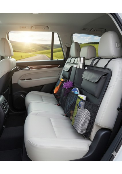 8 Gözlü Araç Koltuk Arkası Organizer – Güçlü Tokalı, Cırtlı, Ayarlanabilir Tasarım 722295 fiyatları