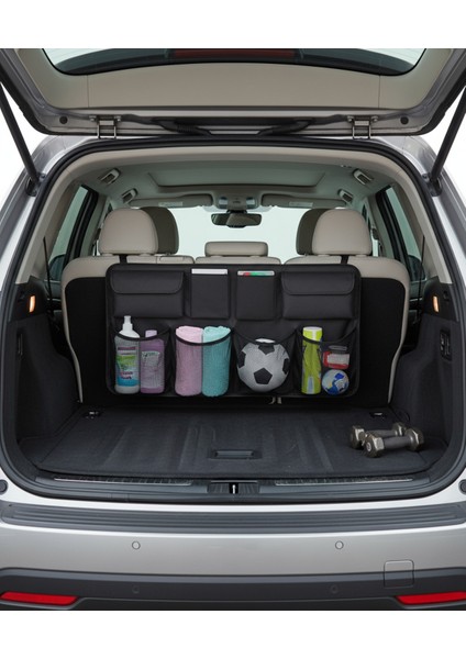 8 Gözlü Araç Koltuk Arkası Organizer – Güçlü Tokalı, Cırtlı, Ayarlanabilir Tasarım 722295 modelleri