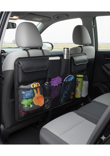8 Gözlü Araç Koltuk Arkası Organizer – Güçlü Tokalı, Cırtlı, Ayarlanabilir Tasarım 722295 fırsatları