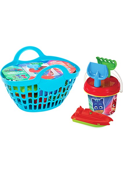 4 Adet Pj Masks Sepetli Plaj Set