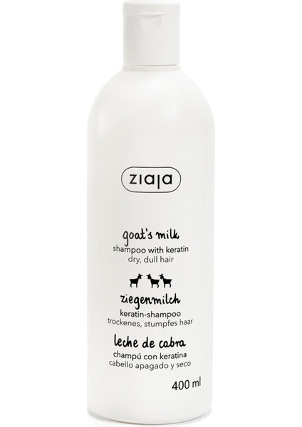 Keçi Sütü Keratinli Güçlendirici Şampuan 400ML 3 Adet