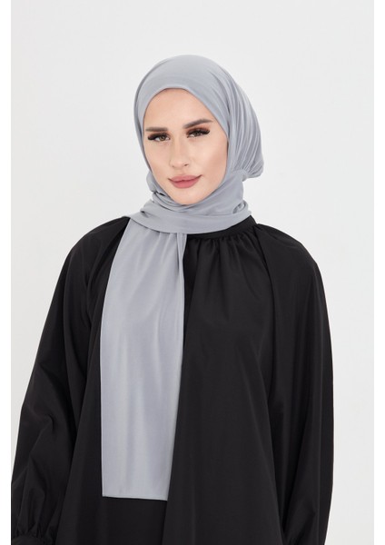 Gri Pratik Hazır Geçmeli Tesettür Bone Sandy Boyunluklu Çıtçıtlı 2505_15 indirimleri