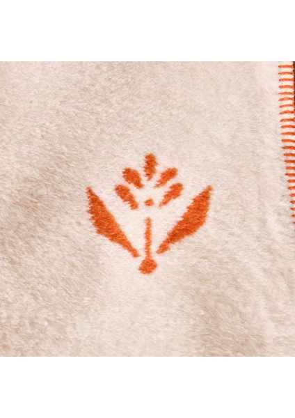 Soft Elias Pamuklu Tv Battaniyesi - Ekru / Turuncu - 130X170 cm modelleri