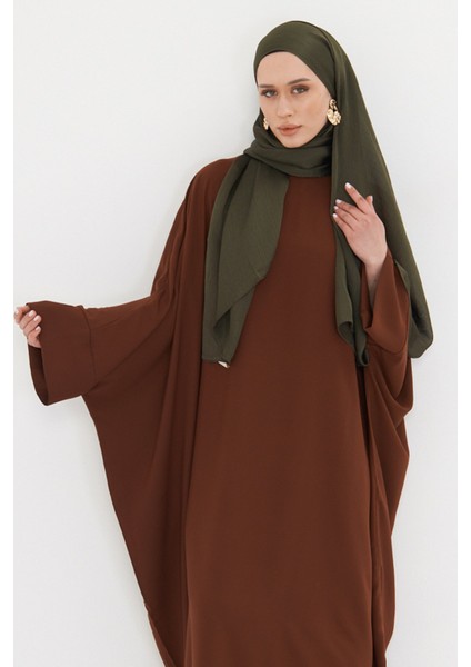 Haki Düz Klasik Şal Turlu Polyester Lüx Janjan 202126_09