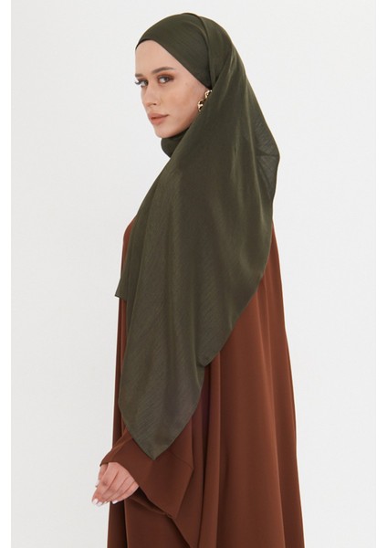 Haki Düz Klasik Şal Turlu Polyester Lüx Janjan 202126_09 fiyatları