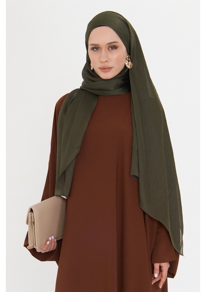 Haki Düz Klasik Şal Turlu Polyester Lüx Janjan 202126_09 fırsatları