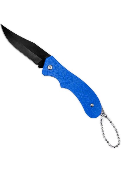 Savex Ejderha Desenli Cep Çakısı Mavi (3837)