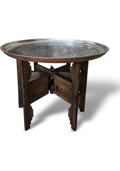 52 cm El Işlemeli Otantik Desenli Kalın Urfa Bakır Tepsi - KALAYLI-TPS448 fırsatları