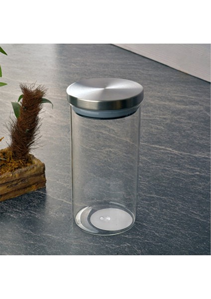 2 Adet Tohana Metal Kapaklı Cam Kavanoz 600 cc