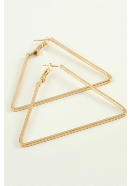 Üçgen Halka Küpe 4,5 cm