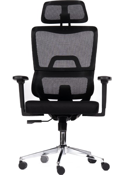 Fileli Hareketli Başlıklı Ergonomik Ofis ve Çalışma Koltuğu