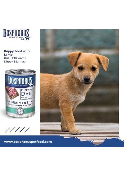 Kuzu Etli Yavru Köpek Konserve Maması 48 x 415 gr (Parça Etli) fırsatları