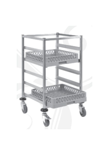 Servis ve Taşıma Arabası Kaset Taşıma, Alçak 50 x 50 x 90 (Cm)