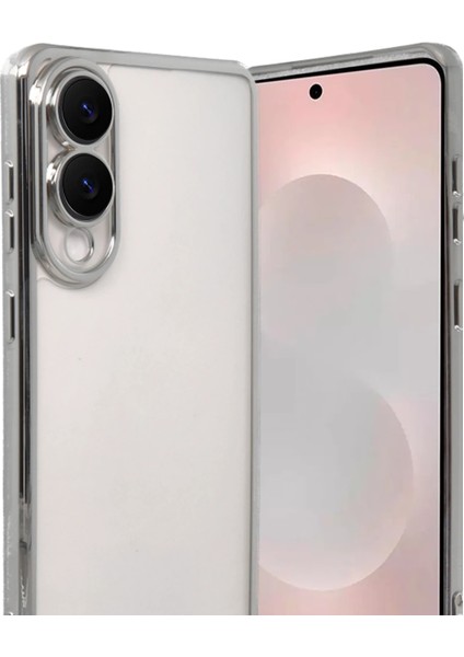 Rdbydn Newface Samsung Galaxy S25 Edge Razer Lensli Silikon - Gümüş fiyatları