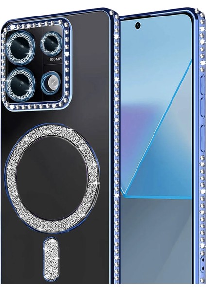 Rdbydn Newface Xiaomi Redmi 13C Joke Simli Magneticsafe Kılıf - Mavi fiyatları