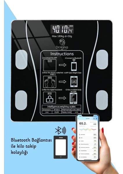 Dijital Baskül Yağ Su Kas Vücut Kitle Endeksi Kilo Ölçer Tartı fiyatları