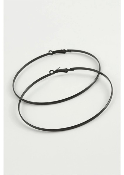 Düz Metal Halka Küpe 8-9-10 cm