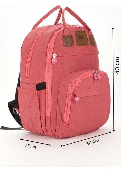 Moyaa Krinkıl Kumaş Anne Bebek Bakım Sırt Çantası Biberon Termos Gözlü Puset Askılı modelleri