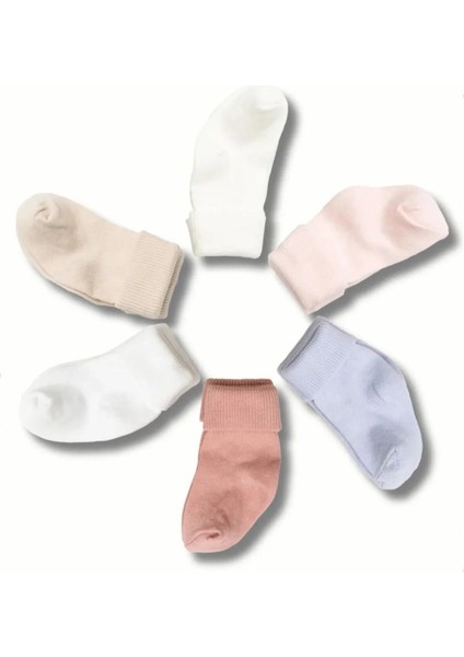 Anti-Bakteriyel Yeni Doğan Bebek(0-6 Ay) Çorap Seti 6'lı modelleri