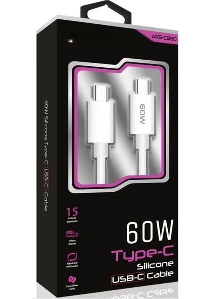 45W Usb-C Lightning Işıklı Şeffaf Kablo Hızlı Şarj, Dayanıklı Tasarım, Iphone ve Ipad Uyumlu modelleri