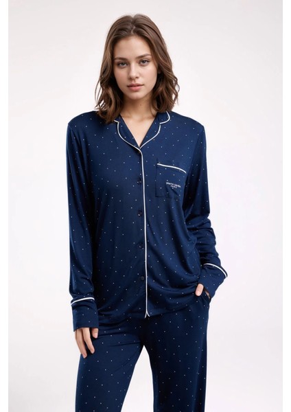 Kadın Giyim Viskon Kutulu & Lisanslı Gömlek Pijama Takımı L1.PC.8986.001 fiyatları