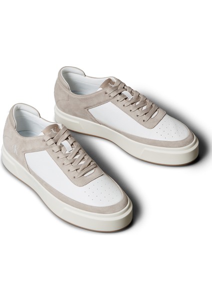 Beyaz - Krem Erkek Sneaker Basket Cupsole Laceup Lth-Su modelleri