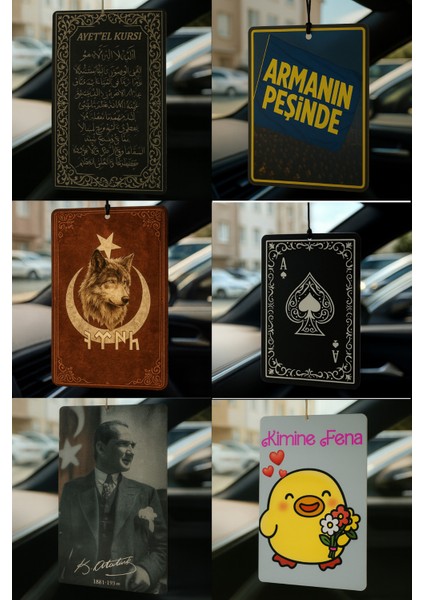 Maneviyat Serisi - Araba Ayna Asma Kokusu ve Dekoratif Oto Aksesuarı