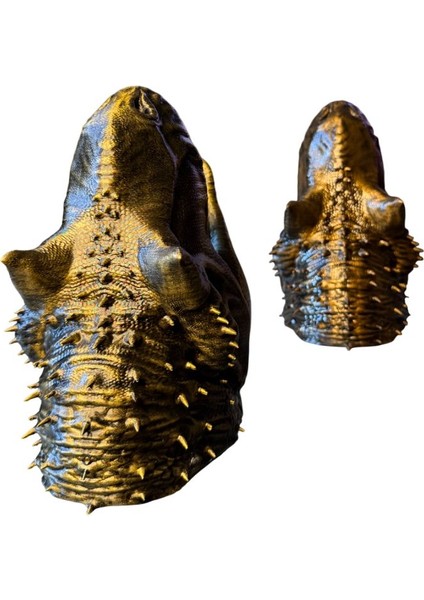 Dinazor Figürlü Şaraplık - El Işçiliği ile Boyama (Altın)