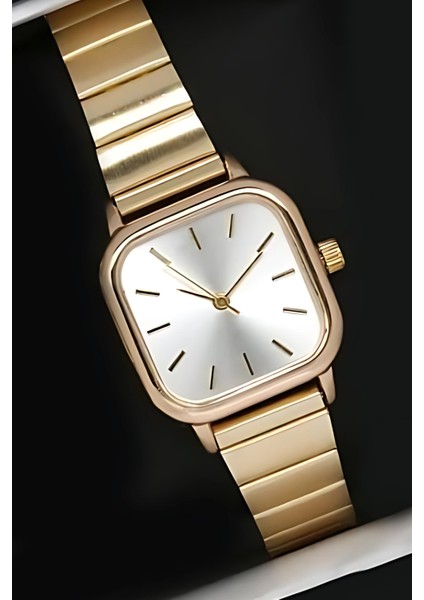 Kare Minimal Zarif Kol Saati & Gold Klasik Saat, Vintage Kadın Saat fırsatları