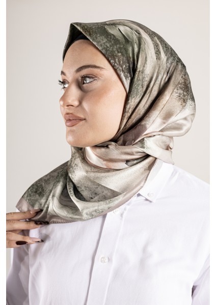 Dijital Kristal Desenli Eşarp 95x95 – Pastel Desen-4 modelleri