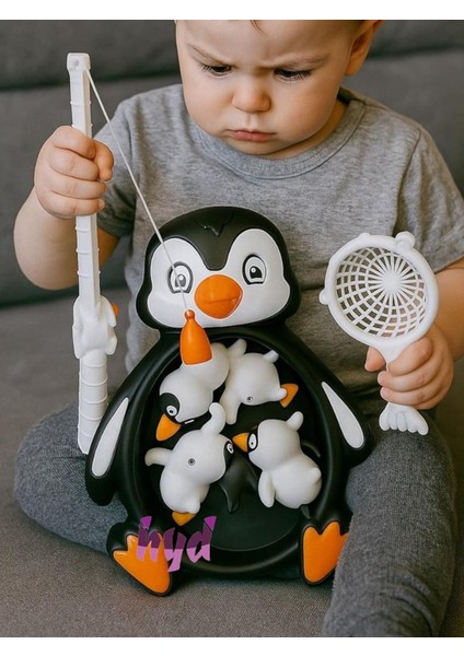 Penguen Yakalama Oyunu 10 Parça Mıknatıslı Balık Olta Oyuncak Seti - Havuz Banyo Oyuncağı fiyatları