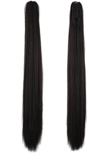 Tokalı Düz At Kuyruğu / Kahverengi modelleri