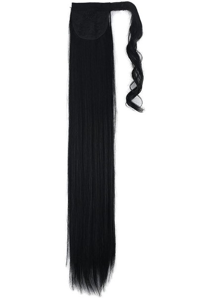 Bağlamalı Düz At Kuyruğu / Siyah indirimleri