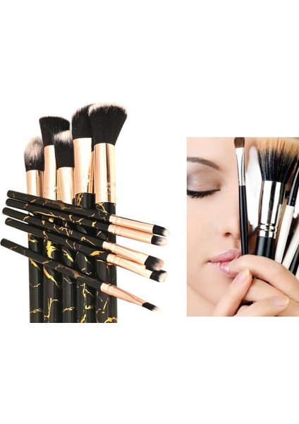 Siyah Desenli 10’lu Profesyonel Makyaj Fırça Seti – Şık Tasarım, Kusursuz Uygulama indirimleri