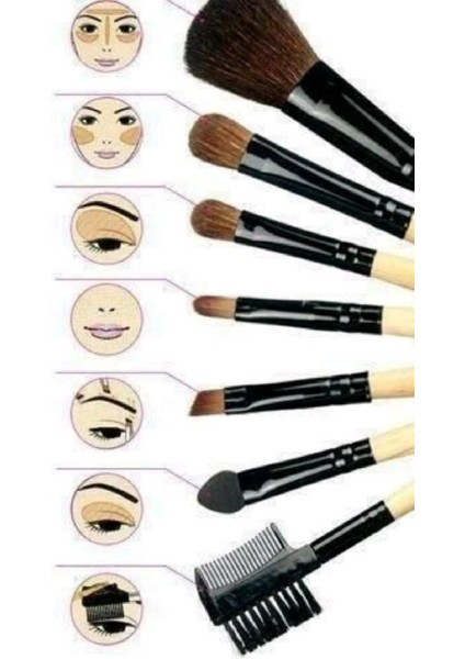 Siyah Desenli 10’lu Profesyonel Makyaj Fırça Seti – Şık Tasarım, Kusursuz Uygulama