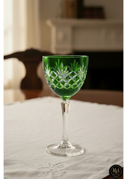 Kristal Ayaklı Püskül Desenli Lüks Kadeh